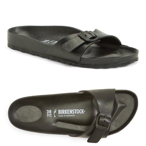 Birkenstock Shoes - Birkenstock Black Slides sz 38 / 8